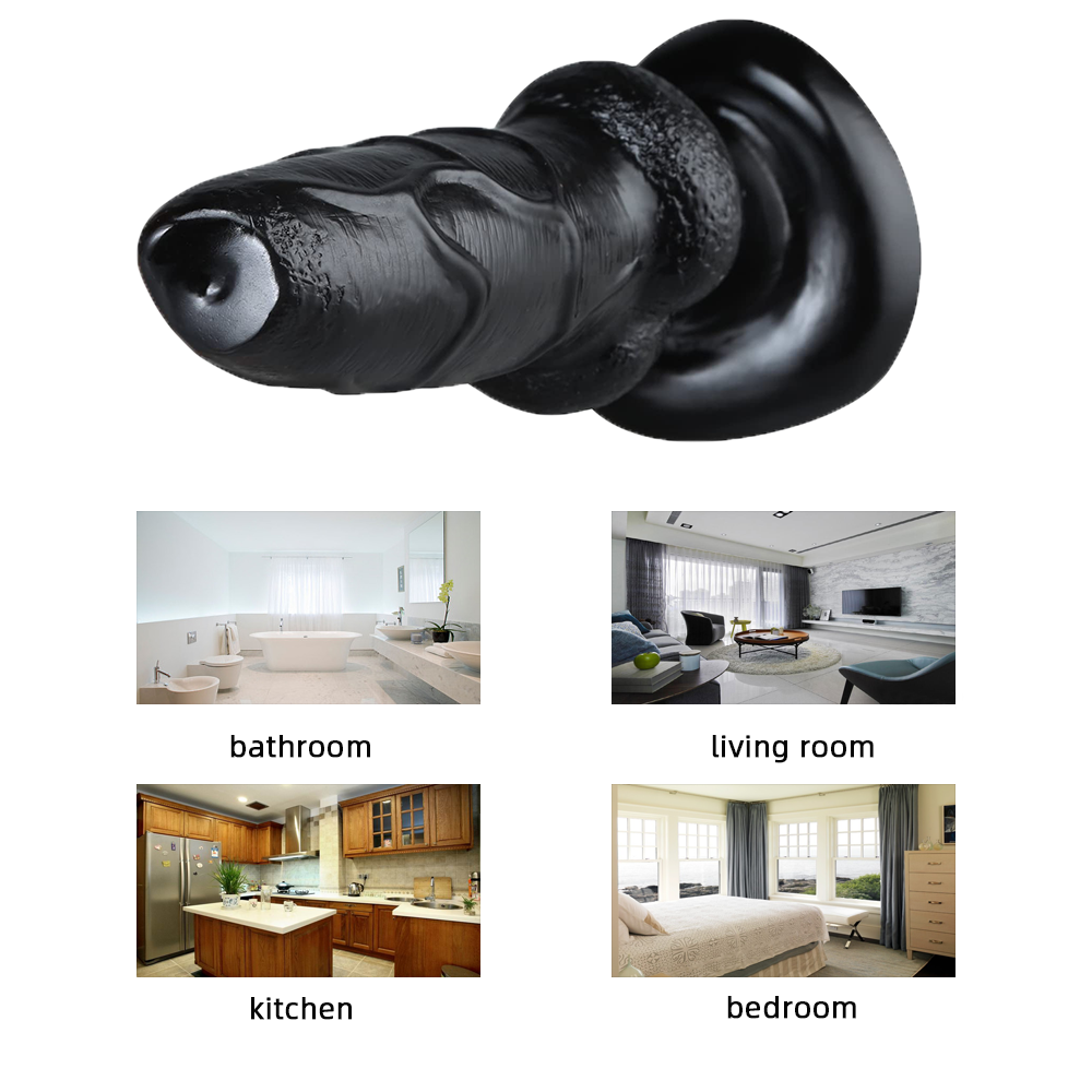 Large suction cup dog whip simulation dildo female masturbator cannon machine adult erotic hindquarters anal plug sex toy