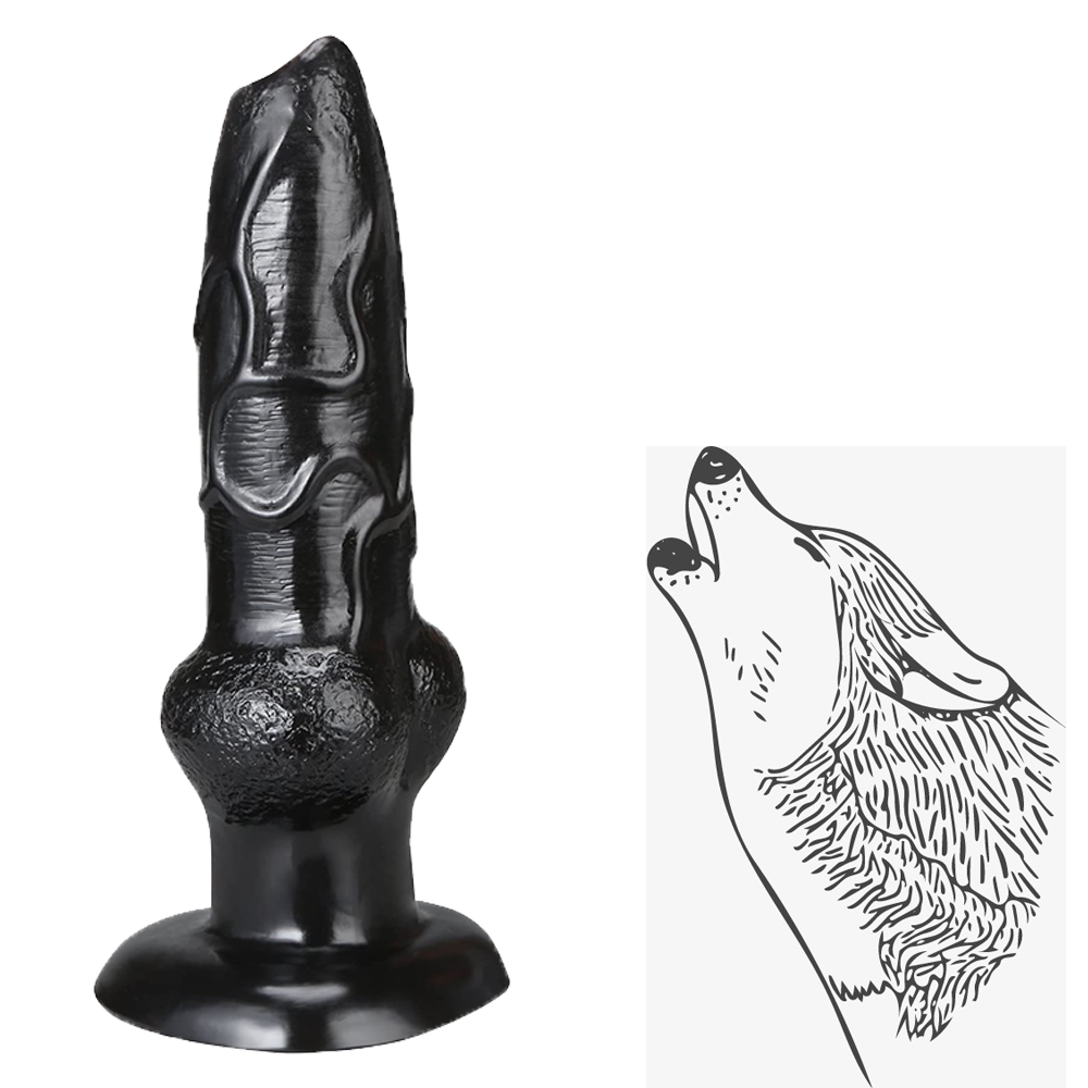 Large suction cup dog whip simulation dildo female masturbator cannon machine adult erotic hindquarters anal plug sex toy