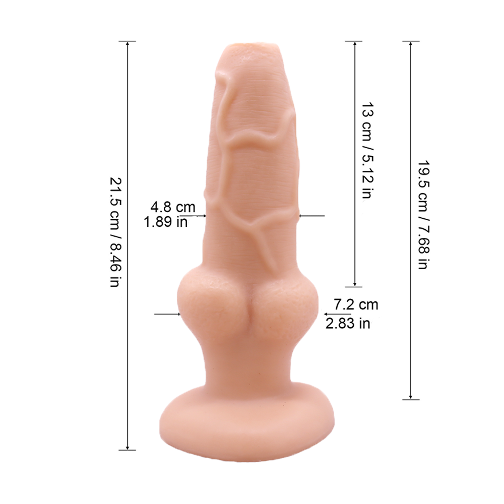 Large suction cup dog whip simulation dildo female masturbator cannon machine adult erotic hindquarters anal plug sex toy