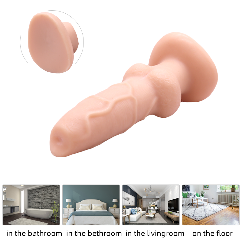 Large suction cup dog whip simulation dildo female masturbator cannon machine adult erotic hindquarters anal plug sex toy
