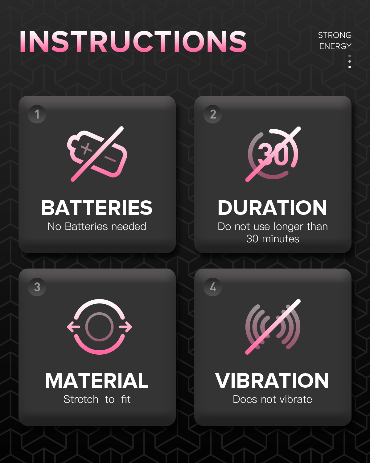 Glow-in-the-Dark Double Pleasure Ring with Stand