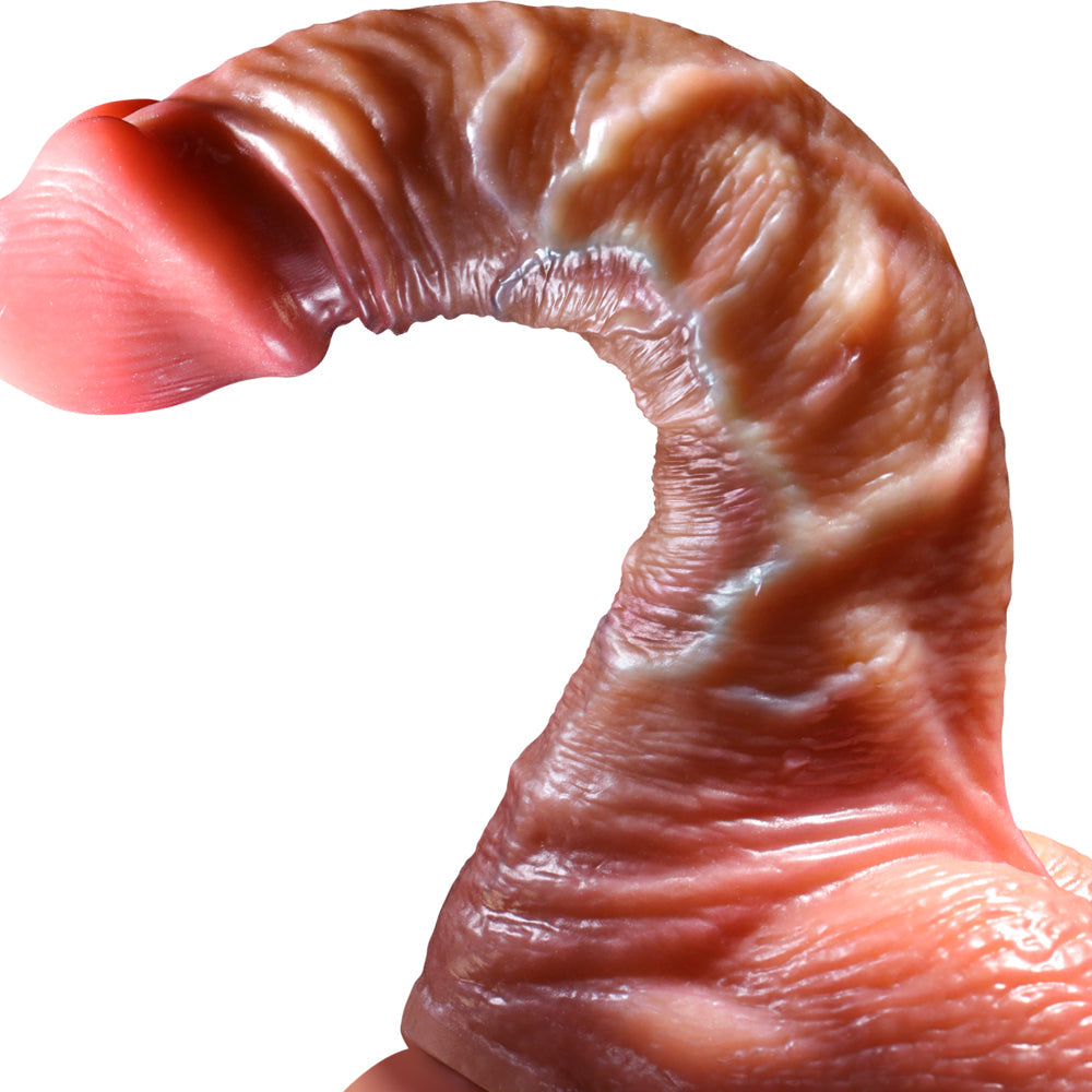 Wholesale Skin Color Liquid Soft Silicone Blood Vessel Huge Realistic Dildos For Women Dildo with Strong Suction Cup