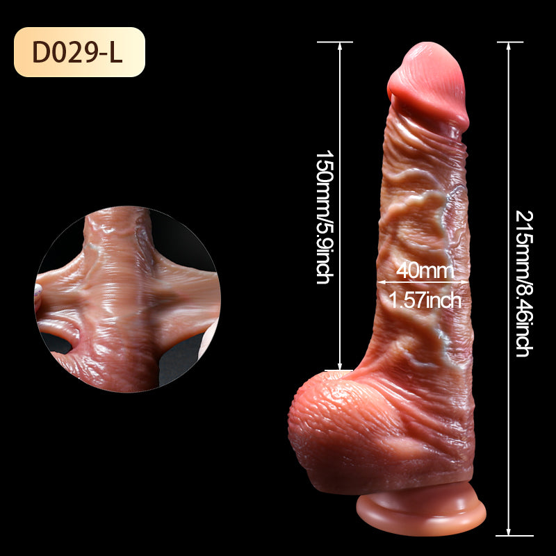 Wholesale Skin Color Liquid Soft Silicone Blood Vessel Huge Realistic Dildos For Women Dildo with Strong Suction Cup