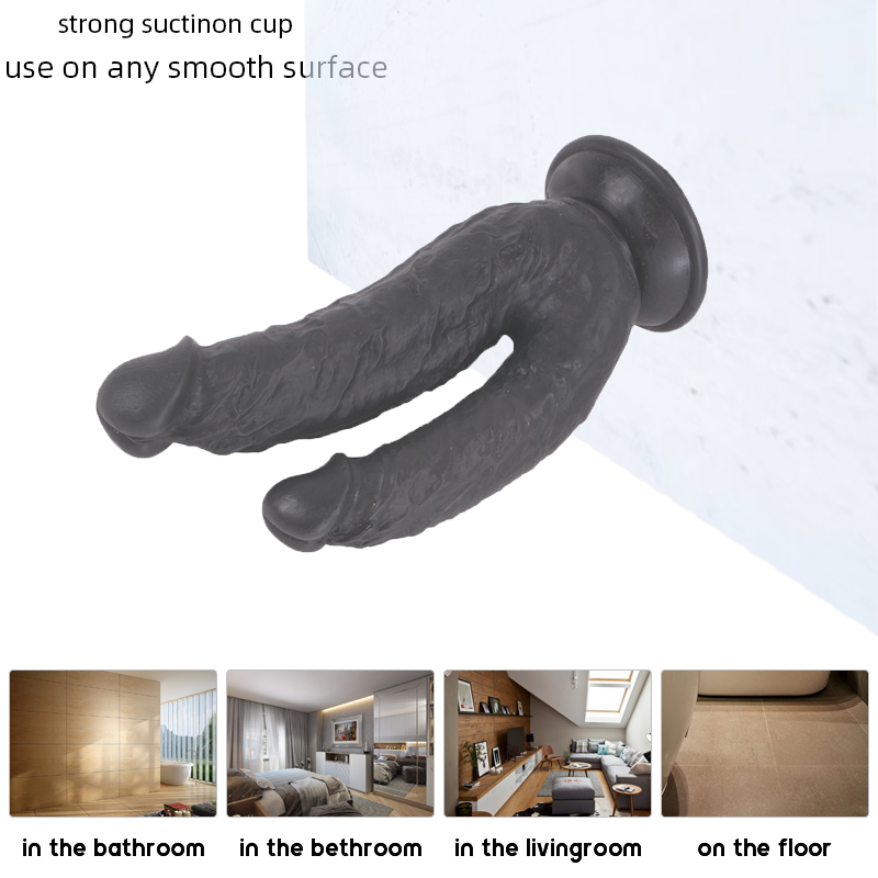 Manufacturer wholesale simulation dildo female masturbation device sex toy female double-headed dildo