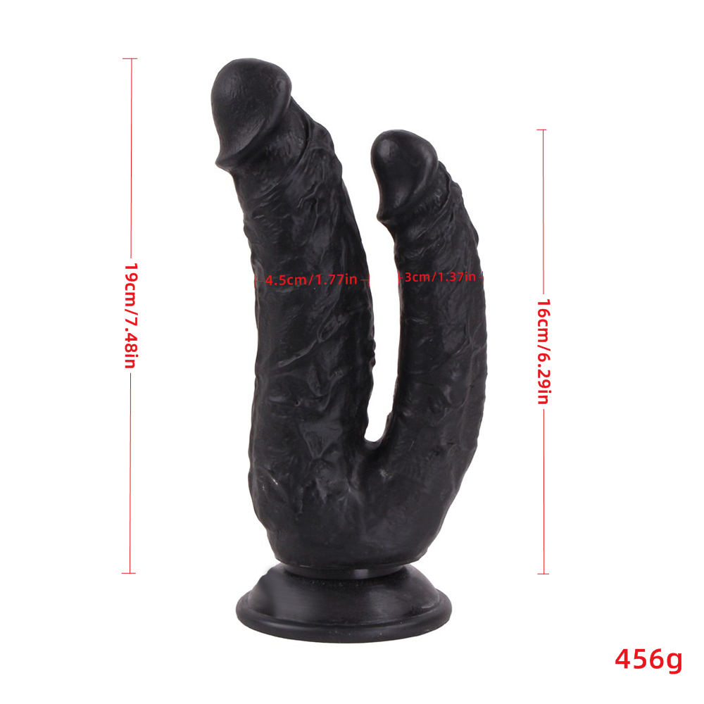 Manufacturer wholesale simulation dildo female masturbation device sex toy female double-headed dildo
