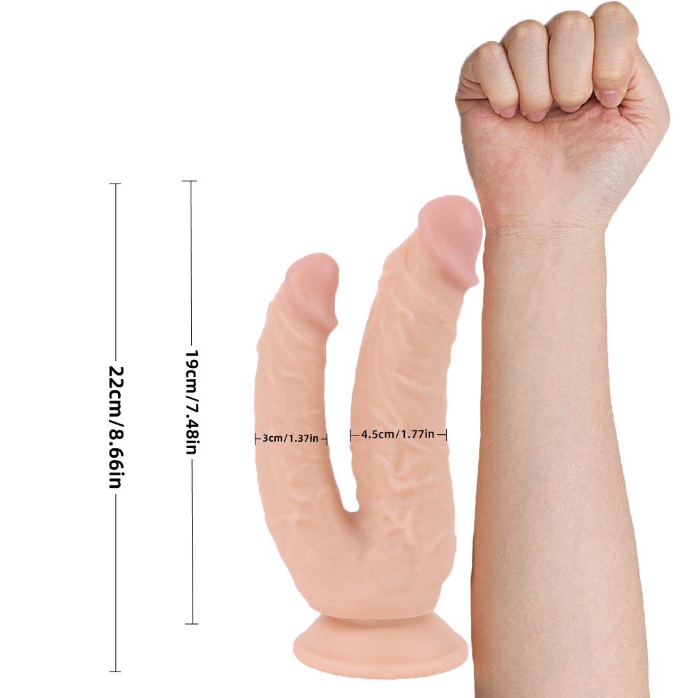 Manufacturer wholesale simulation dildo female masturbation device sex toy female double-headed dildo