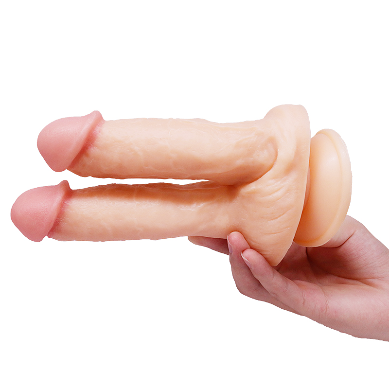 Adult appliancesDouble-headed dildoSucker simulation dildoFemale masturbationBig dildo