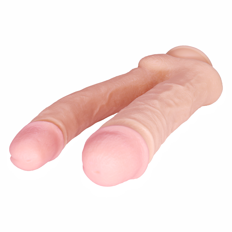 Double Head Soft Flesh Dildo Lesbian Female Masturbation G Spot Simulation Dildo
