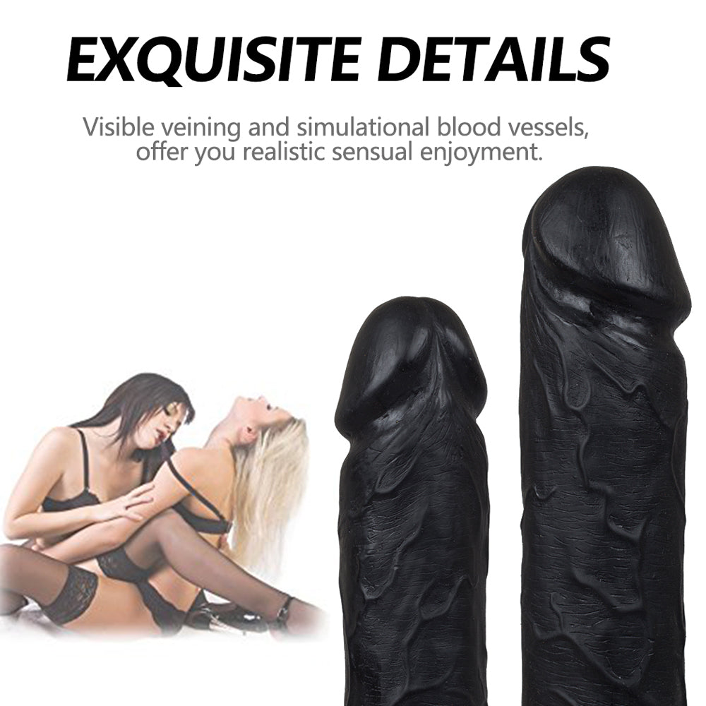 Soft Cover Dildo Double Head for Lesbian Massage Stick Strap Dildos