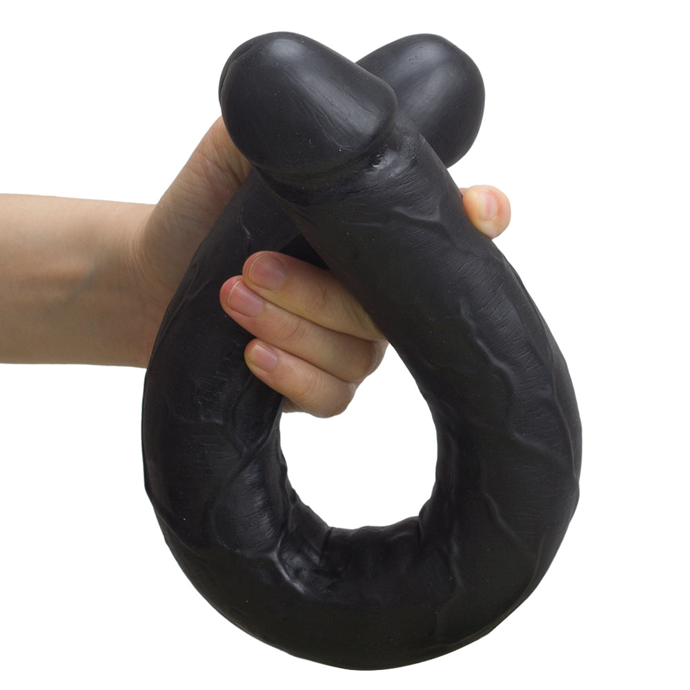 Soft Cover Dildo Double Head for Lesbian Massage Stick Strap Dildos