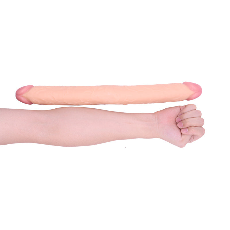 Soft Cover Dildo Double Head for Lesbian Massage Stick Strap Dildos