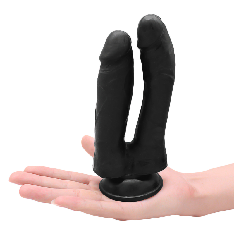 Super Soft PVC Realistic Two Heads Dildo Suction Cup Strap On Dildo Real Skin Double Penetration Dildo For Women Sex Toys