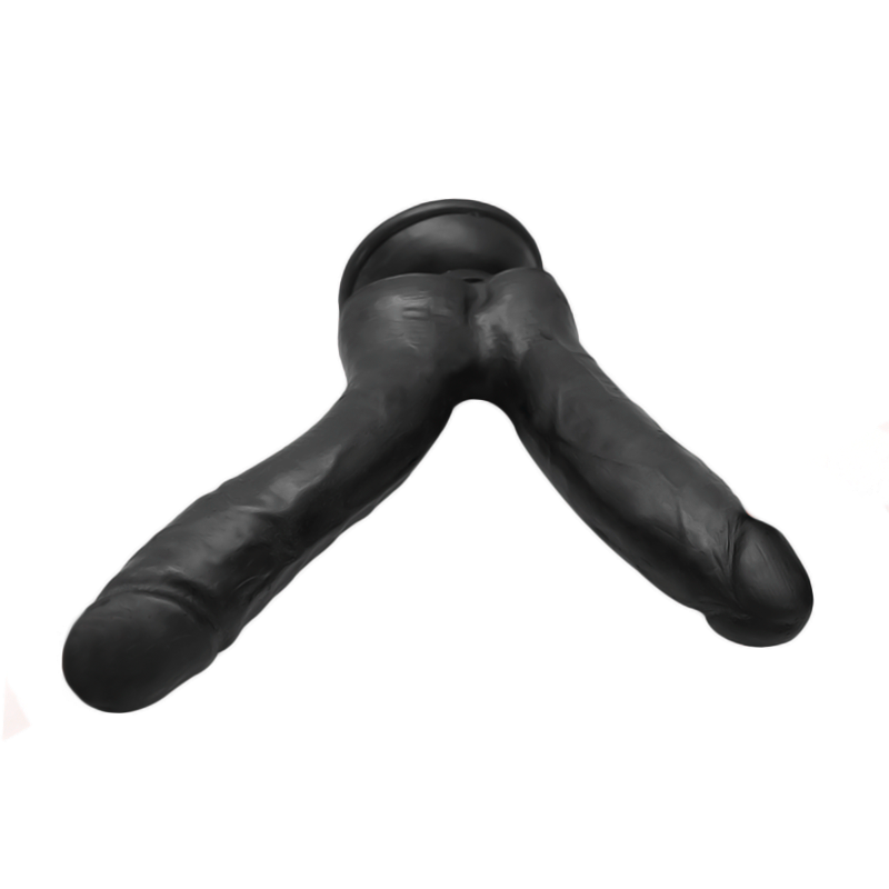 Super Soft PVC Realistic Two Heads Dildo Suction Cup Strap On Dildo Real Skin Double Penetration Dildo For Women Sex Toys