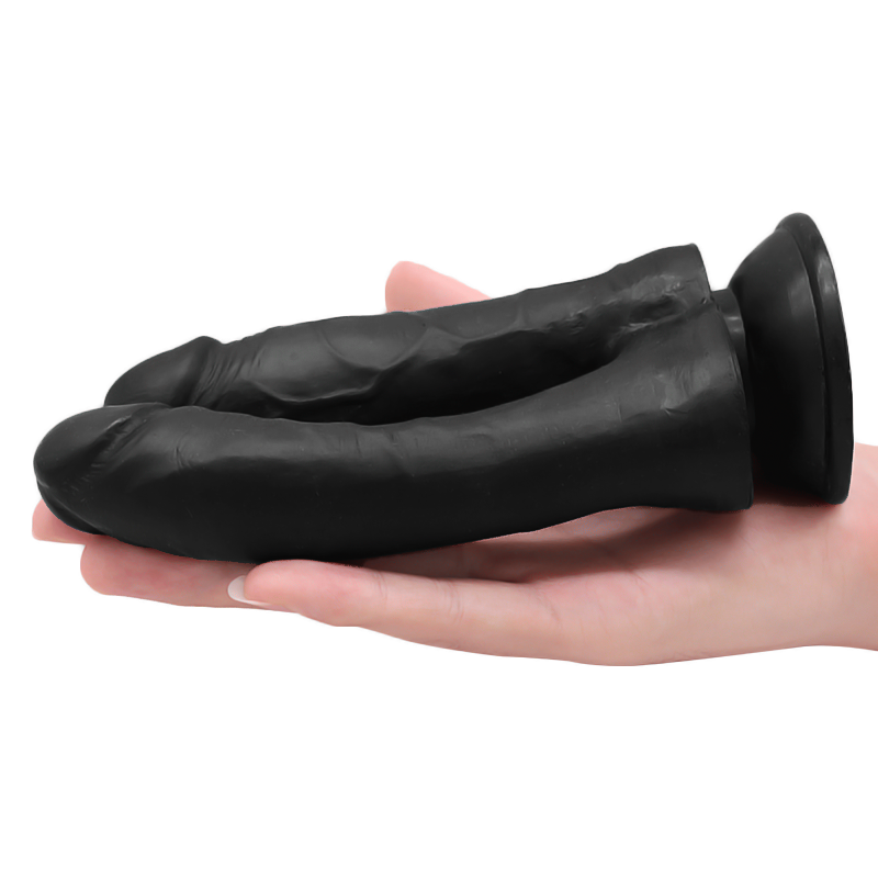 Super Soft PVC Realistic Two Heads Dildo Suction Cup Strap On Dildo Real Skin Double Penetration Dildo For Women Sex Toys