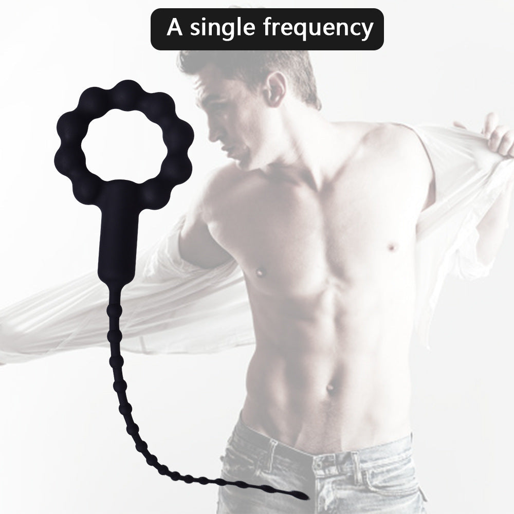 Black Soft Silicone urethral plug Horse Eye Stick Electric Stimulation Glans Urethra Male Masturbation Urethral Vibrator