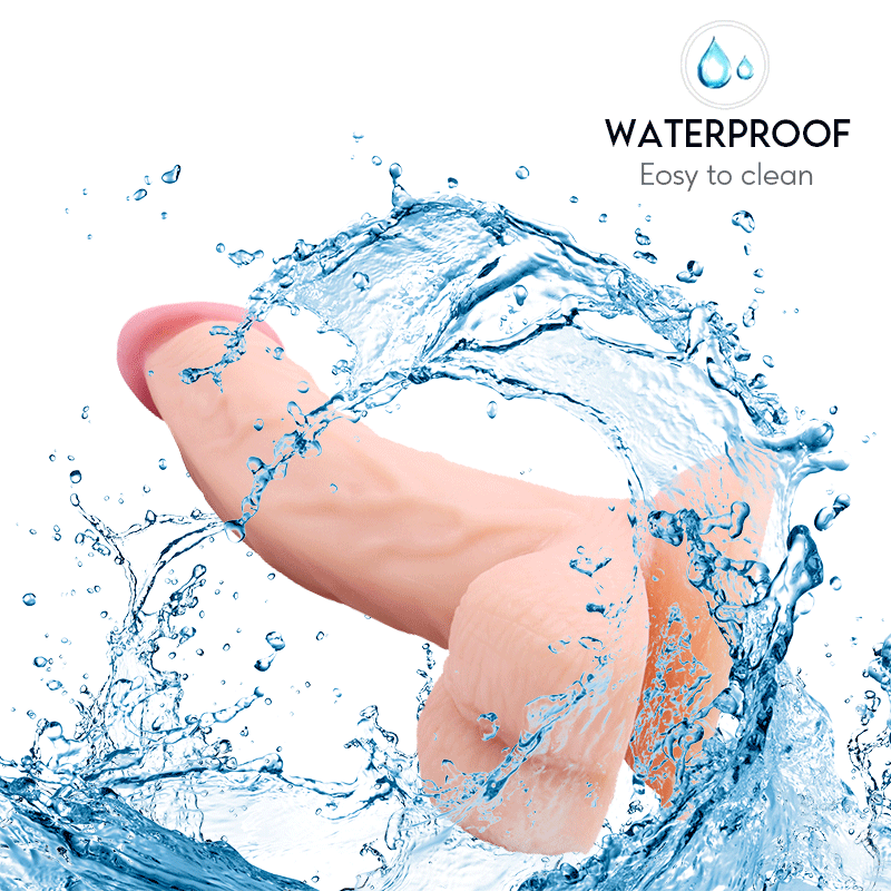 Adult supplies sucker simulation double layer liquid soft silicone dildo female masturbator