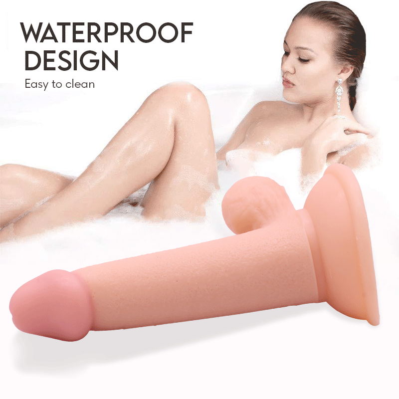 Full Waterproof Portable Female Masturbation Simulation Dildo