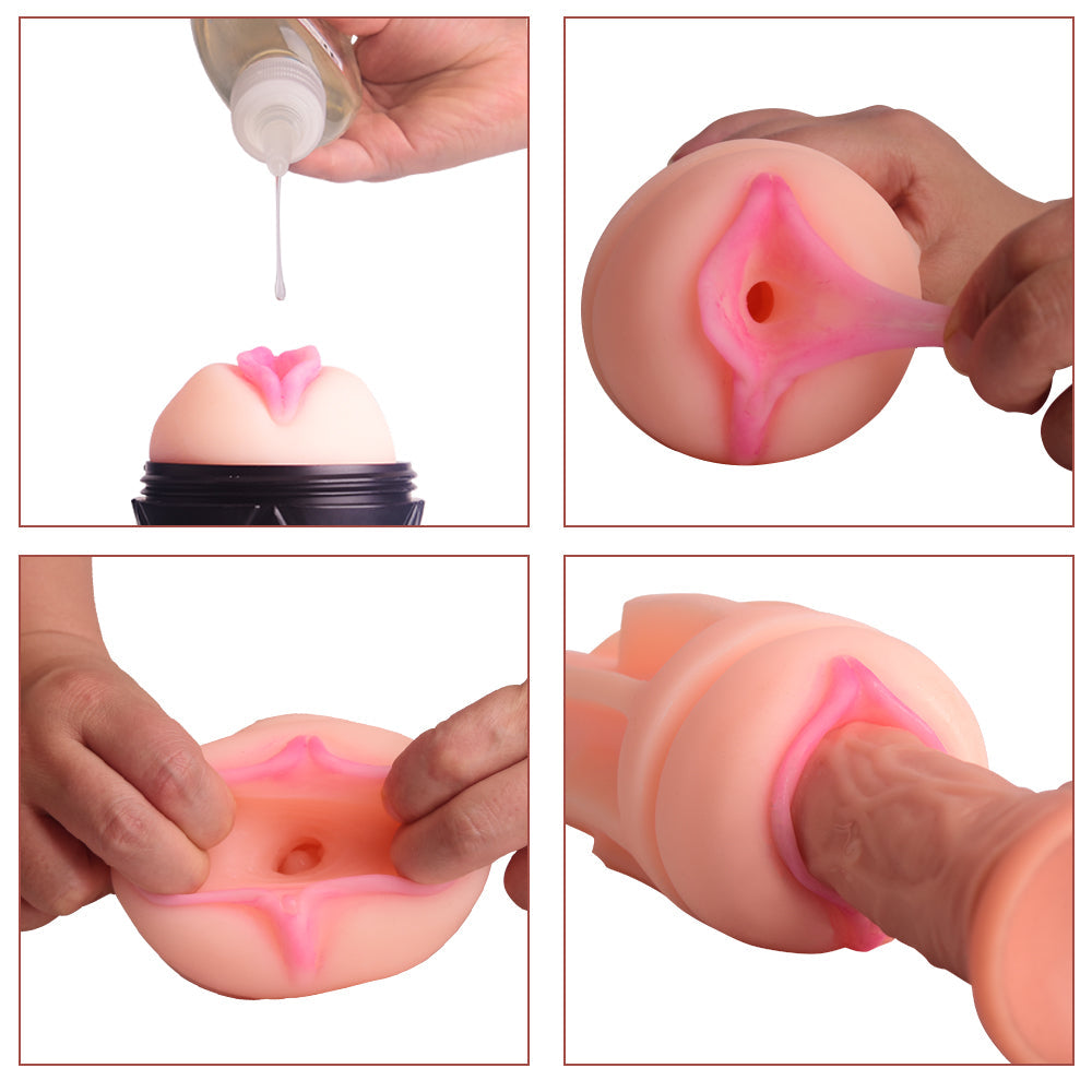 Manual Male Masturbation Cup Airplane Cup Men's Manual Vibrating Masturbator Adult Products