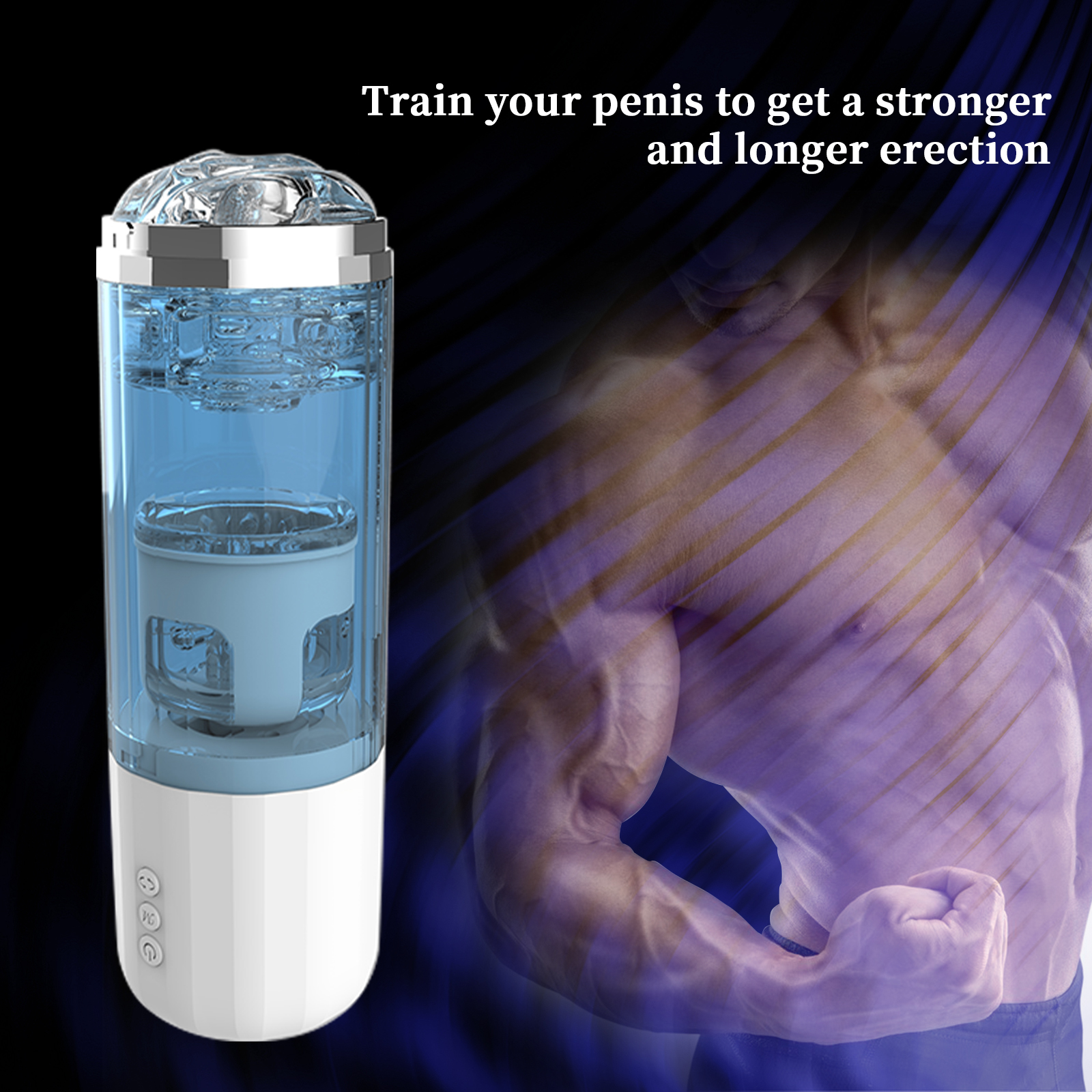 Cyclone Automatic Aircraft Cup Electric Male Telescopic Masturbation Device 10 Frequency Impact Male Exerciser Adult Sex Toys