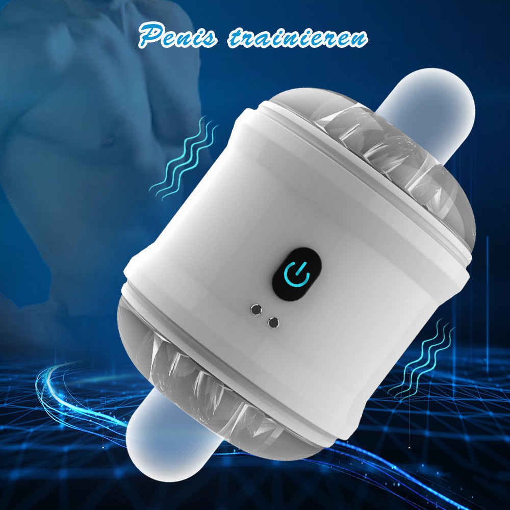 USB rechargeable 10 frequency mini vibrating masturbator for adult men sex toys