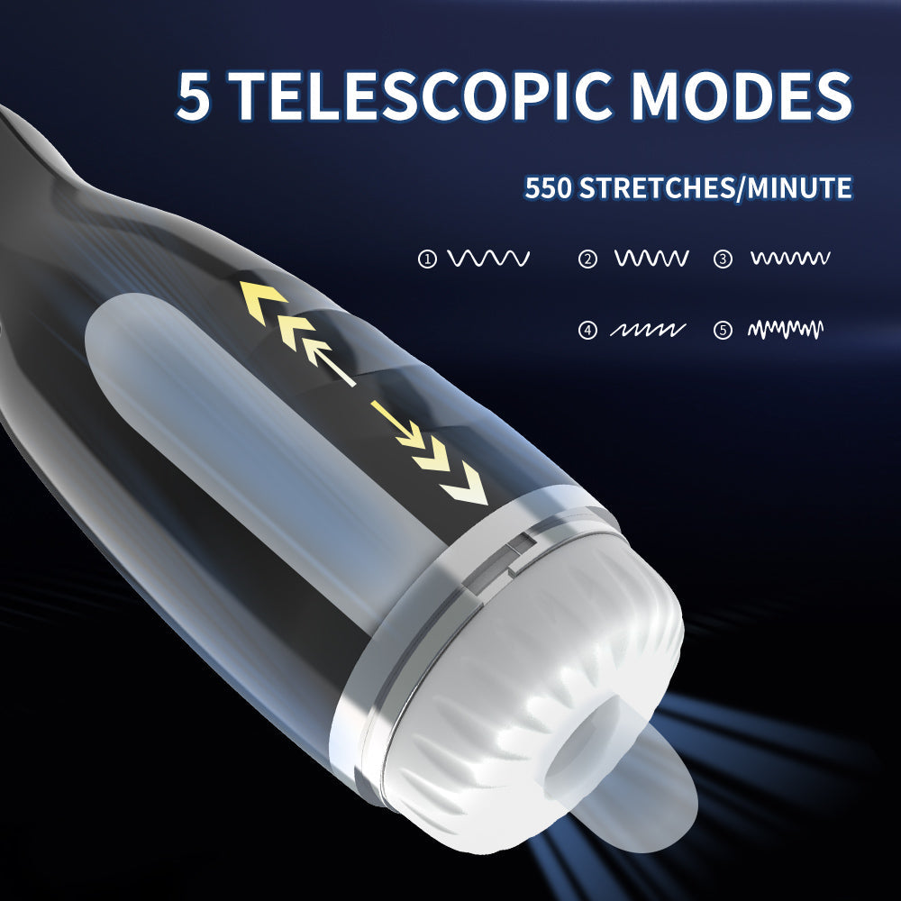 Male Pulse Massage Masturbation Cup Telescopic Rotating Masturbator Automatic Vibration Pocket Cup For Man