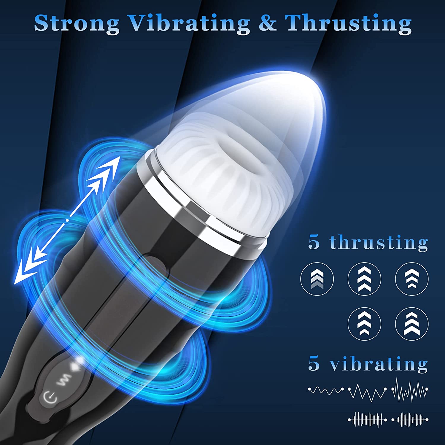 Male Pulse Massage Masturbation Cup Telescopic Rotating Masturbator Automatic Vibration Pocket Cup For Man