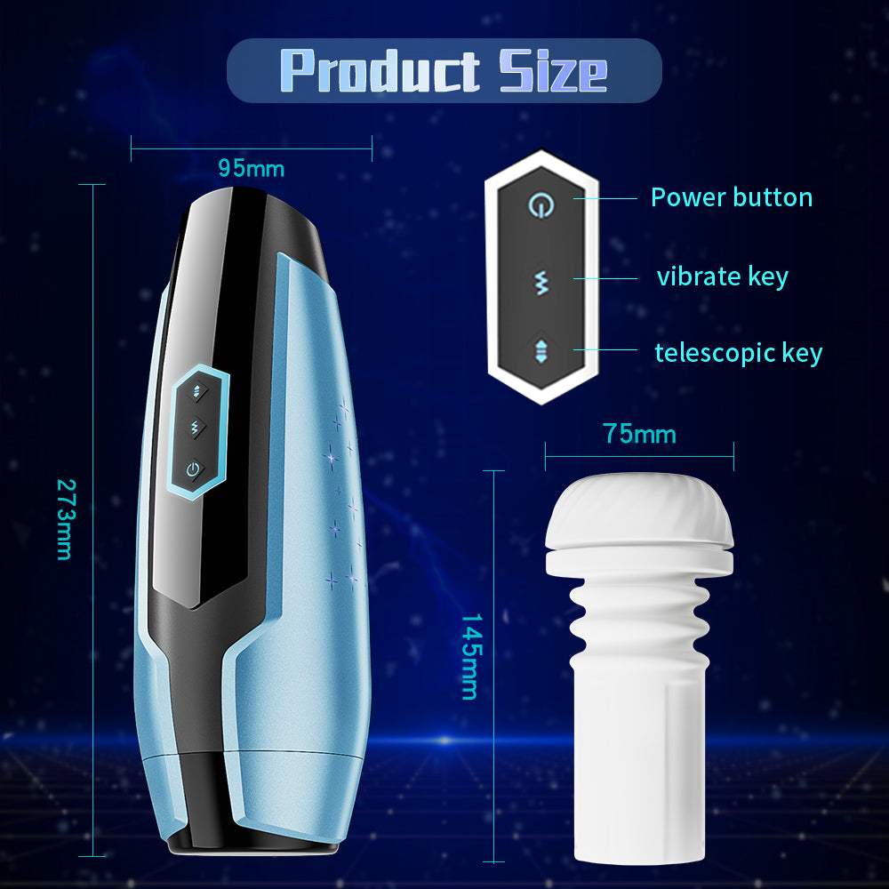 men's airplane cup Masturbator Space capsule Two in one Telescopic vibration male aircraft cup