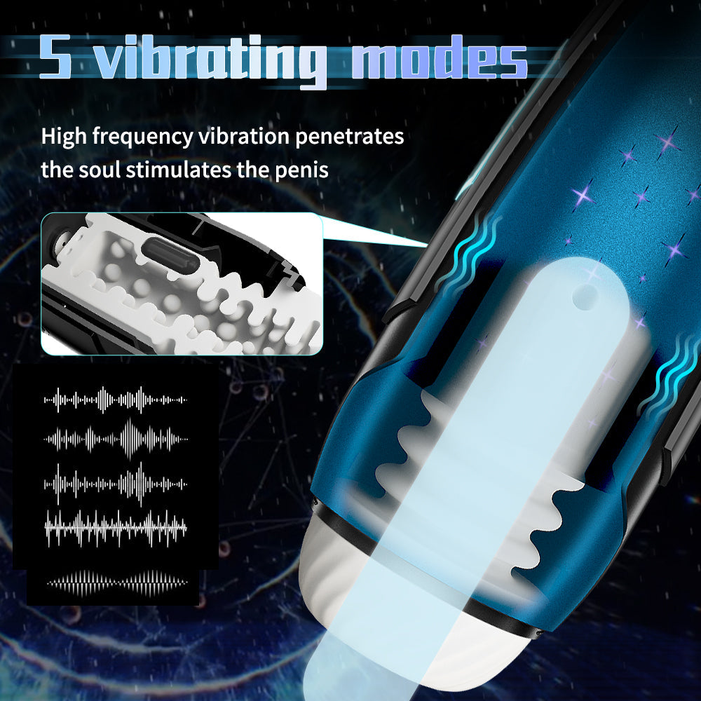 men's airplane cup Masturbator Space capsule Two in one Telescopic vibration male aircraft cup
