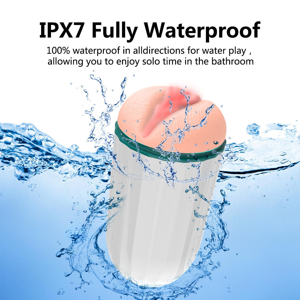 New Self-priming Breathing Valve Masturbation Cup Simulation Labia Spiral Channel Masturbation Device Aircraft Cup Male Products