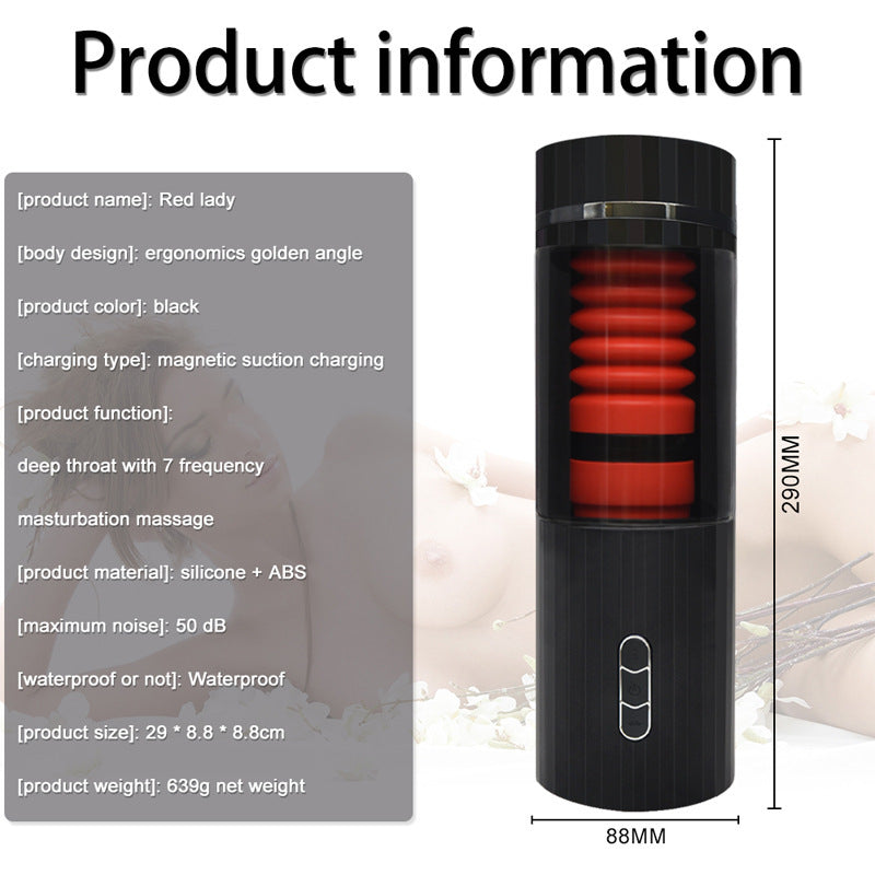 Hot selling Men's Automatic Intelligent 7-Frequency Spiral Telescopic Vibration Masturbation Device Airplane Cup Adult Sex Toys