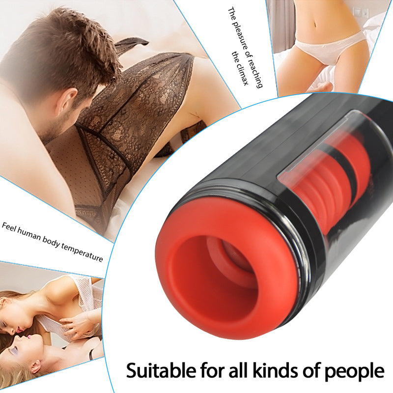 Hot selling Men's Automatic Intelligent 7-Frequency Spiral Telescopic Vibration Masturbation Device Airplane Cup Adult Sex Toys
