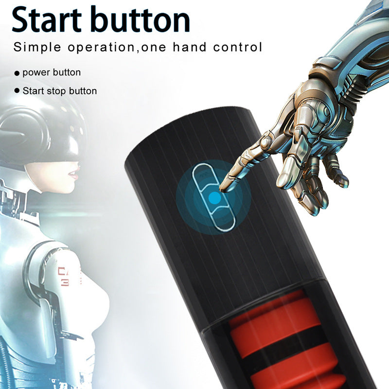 Hot selling Men's Automatic Intelligent 7-Frequency Spiral Telescopic Vibration Masturbation Device Airplane Cup Adult Sex Toys