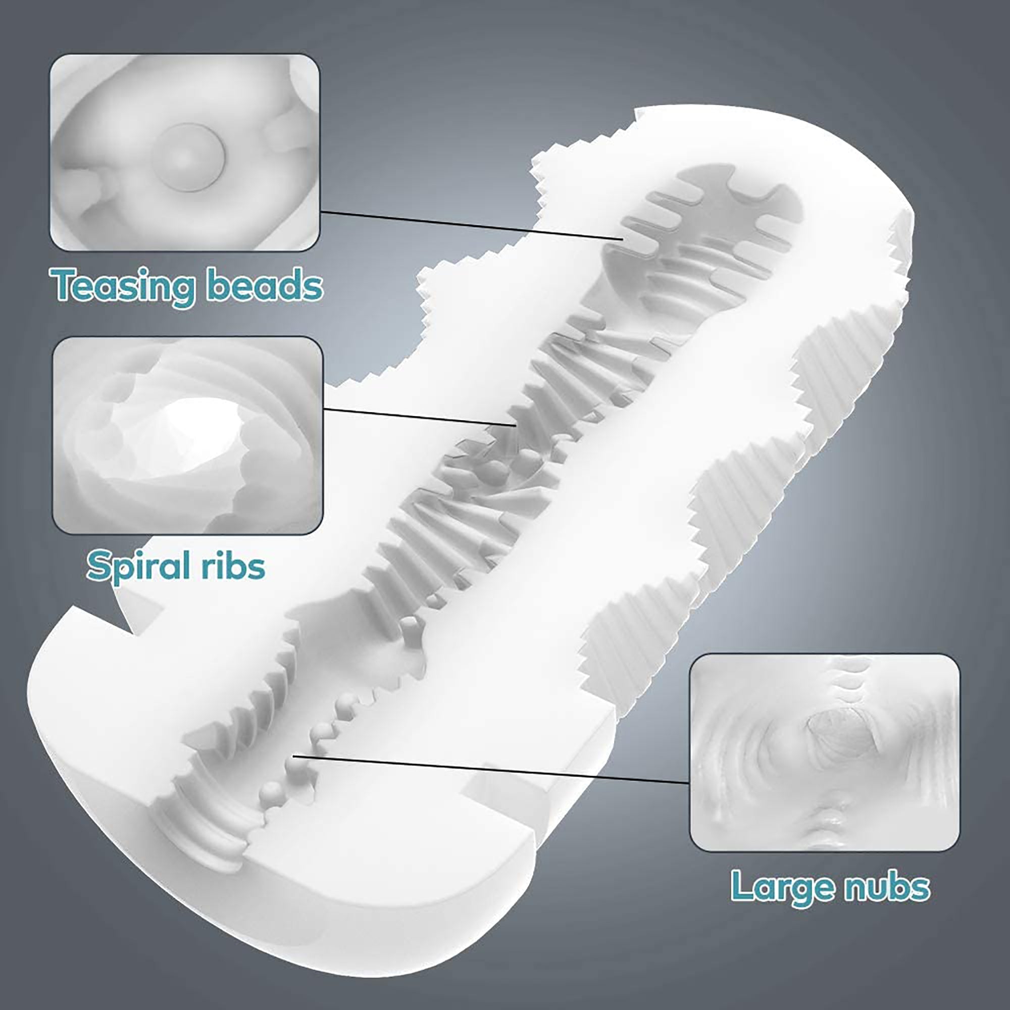 Male New type of breathing valve spiral channel masturbation devices Masturbation Cup