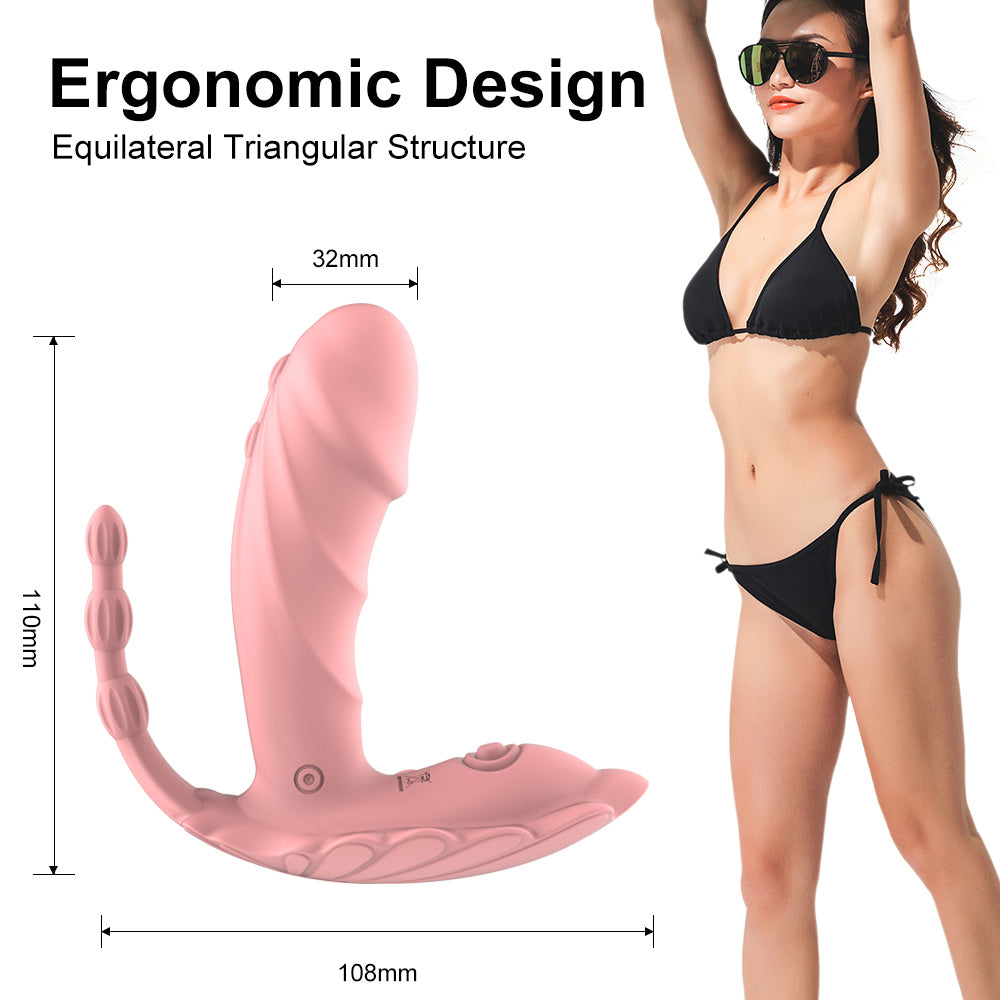 Invisible wearable women vibrator vibrating panties g spot clitoral stimulator dildo female masturbation