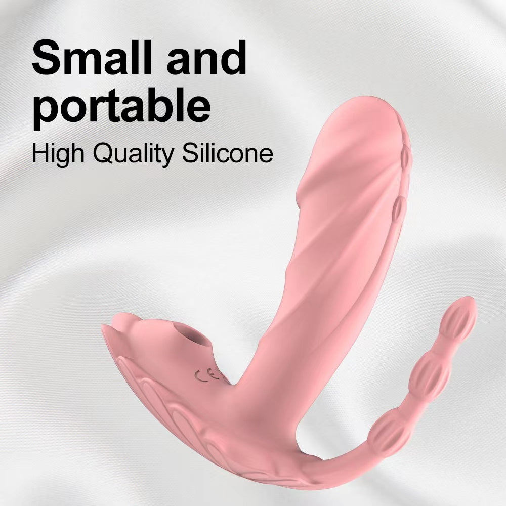 Wireless Remote Control 3 in 1 Tongue Sucker Clitoris Stimulator Female Masturbator G-spot Dildo Vibrator for Women Sex Toy