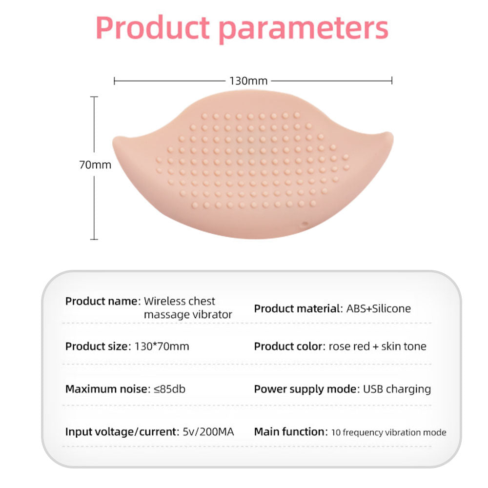 Remote Control Nipple Vibrator 10 Speed Chest Stimulator Breast Massager Breasts Enlarge Pump Adult Products Sex Toys