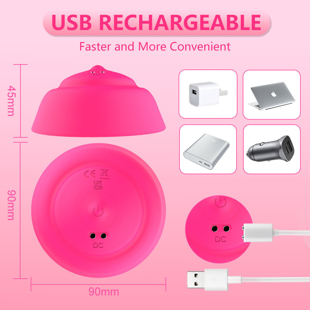 Breast Vibration Massager 10-frequency Vibration Wireless Remote Control Chest Massager Teasing Stimulation Adult Supplies
