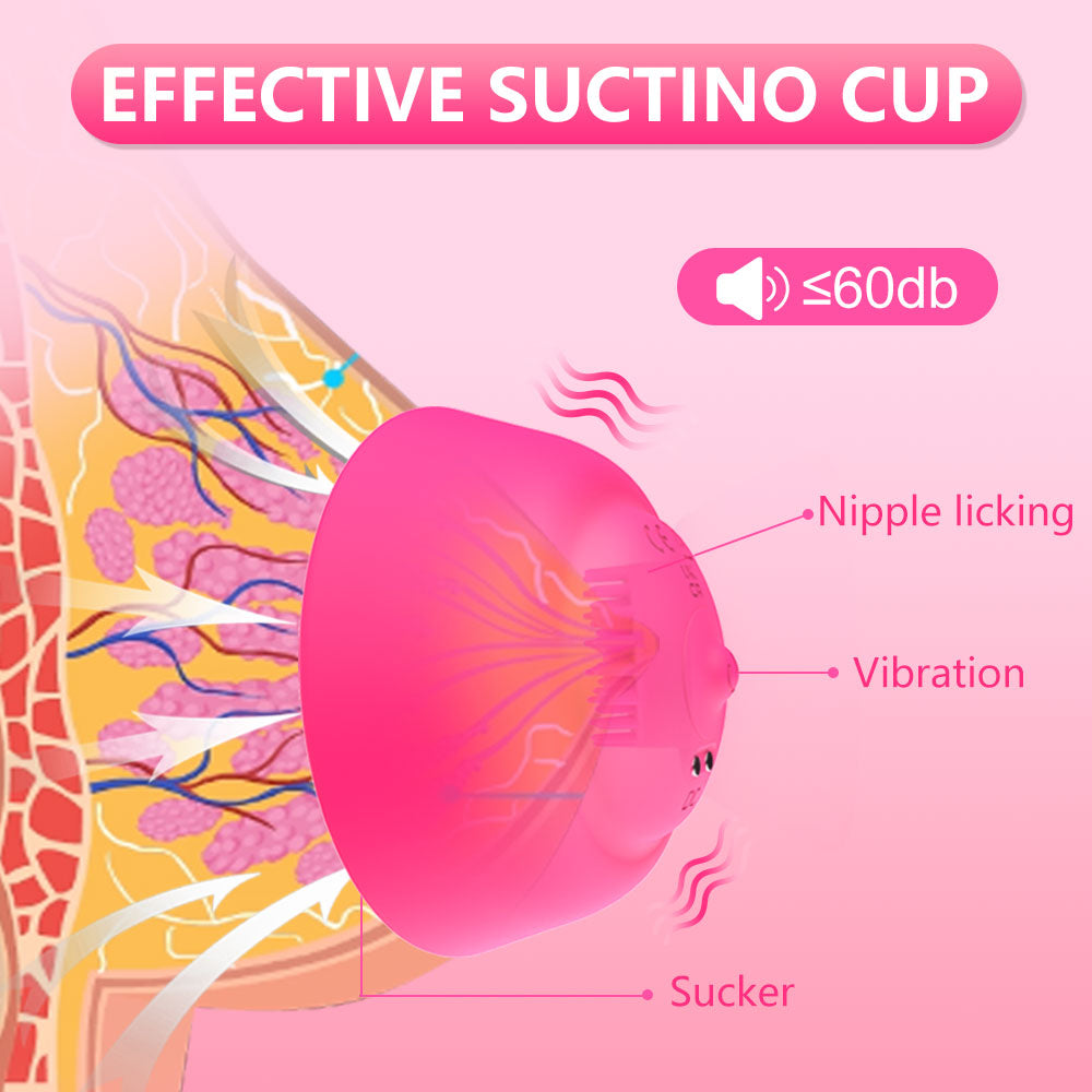 Breast Vibration Massager 10-frequency Vibration Wireless Remote Control Chest Massager Teasing Stimulation Adult Supplies