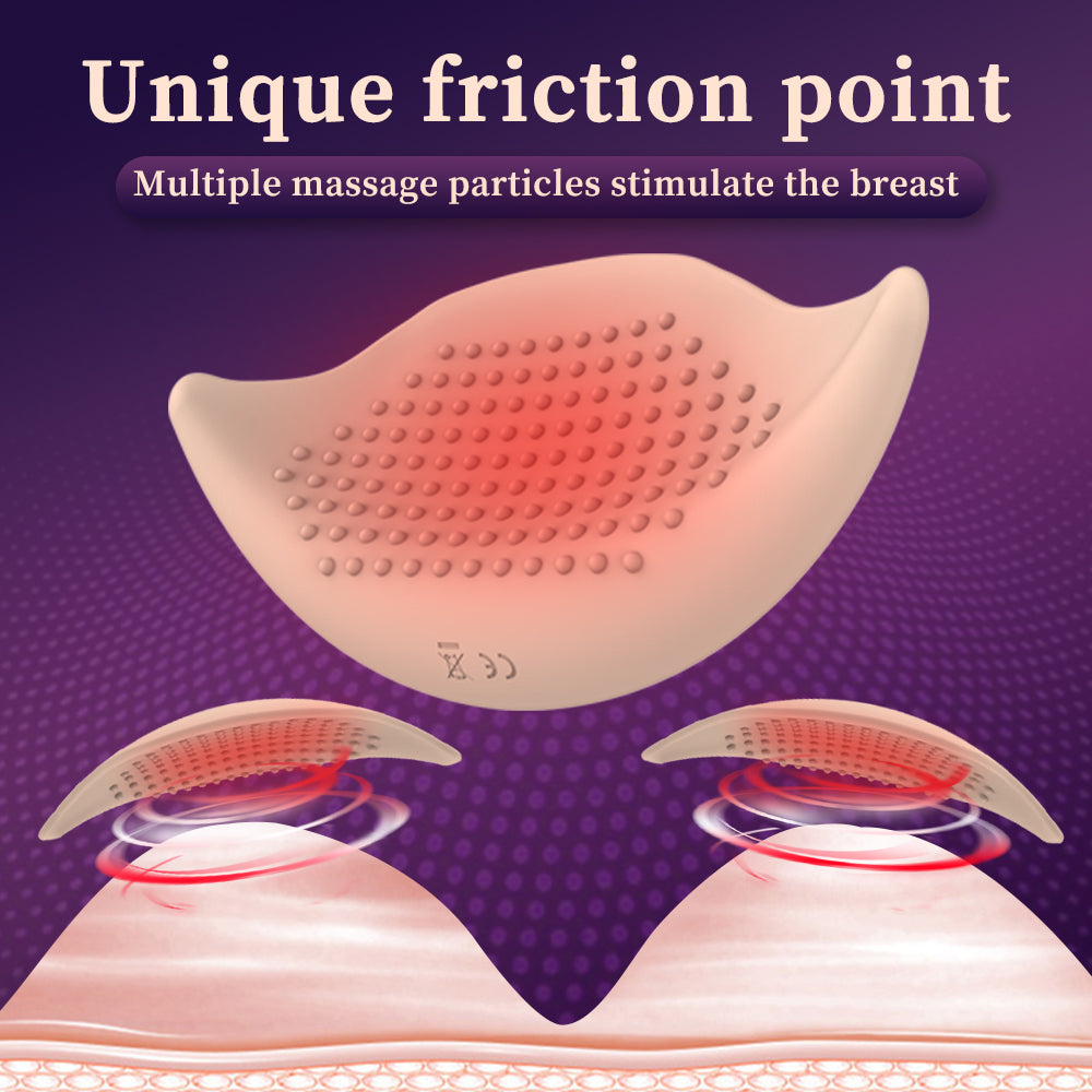 All encapsulated rubber latex sticker electric massager female wear breast sticker 10 frequency vibration breast massager
