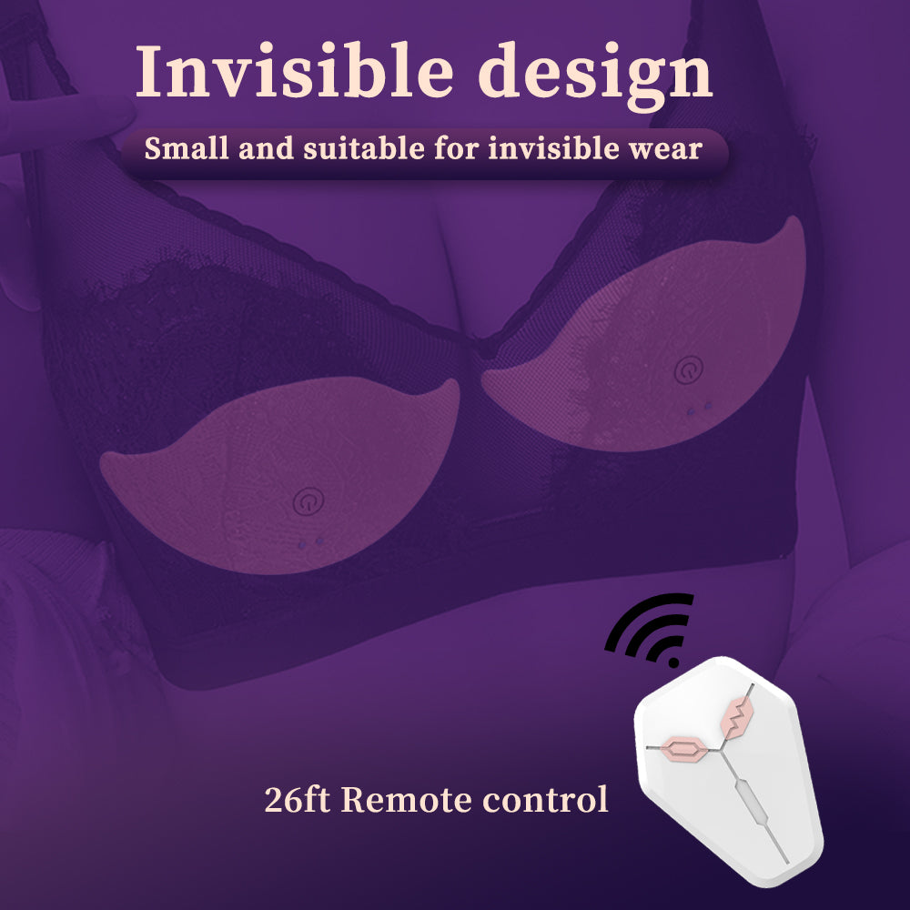 All encapsulated rubber latex sticker electric massager female wear breast sticker 10 frequency vibration breast massager