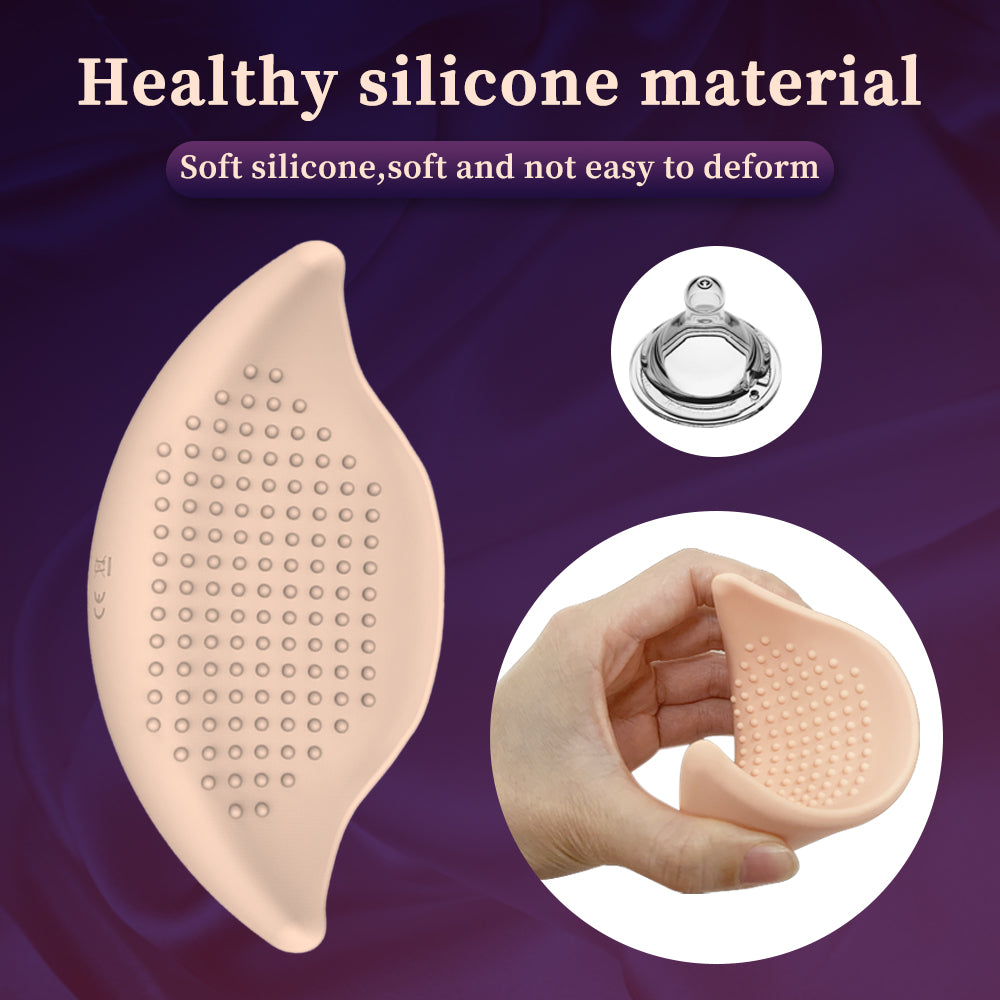 All encapsulated rubber latex sticker electric massager female wear breast sticker 10 frequency vibration breast massager