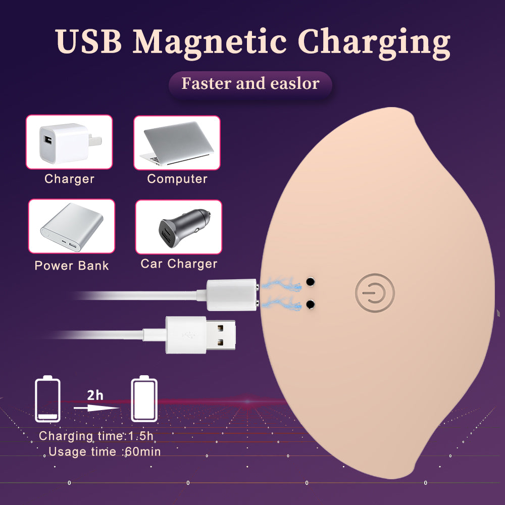 All encapsulated rubber latex sticker electric massager female wear breast sticker 10 frequency vibration breast massager