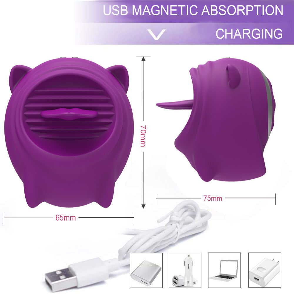 female masturbation Simulate tongue licking clitoris Flirting foreplay erotic stimulation clitoris nipple Clitoral vibrator