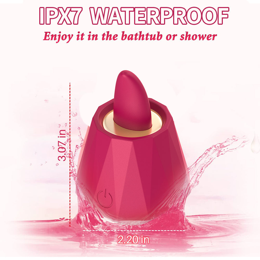 G Spot Rose Vibrator Clitoral Dildo Stimulator Tongue Licking Vibrating Egg Rose Toy Vibrator for Women