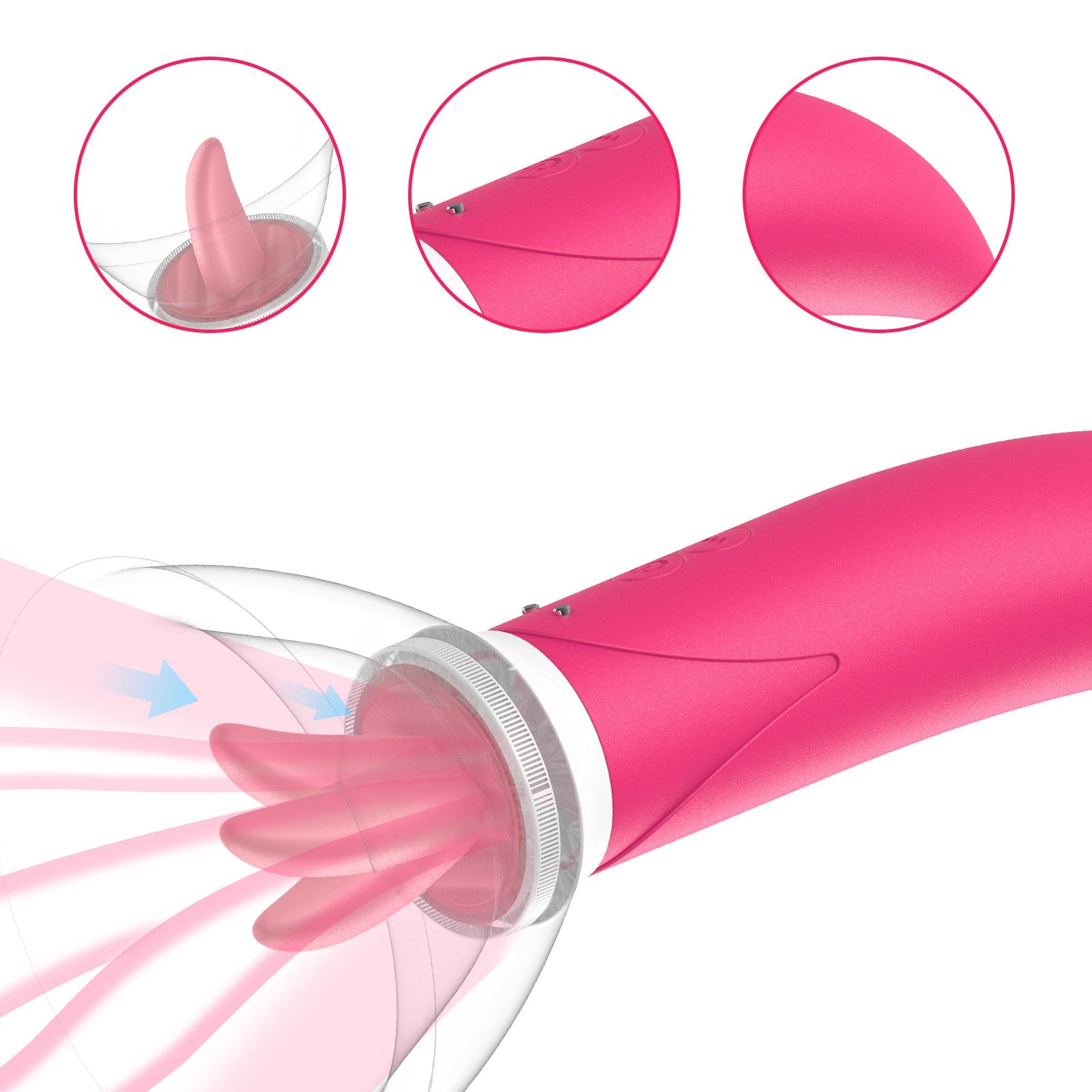 10 Vibrations 5 Licking Nipples Clit Vacuum Sucker Quick Orgasm Sucking Vibrator Magic Tongue Vibrators Adult Toys For Women