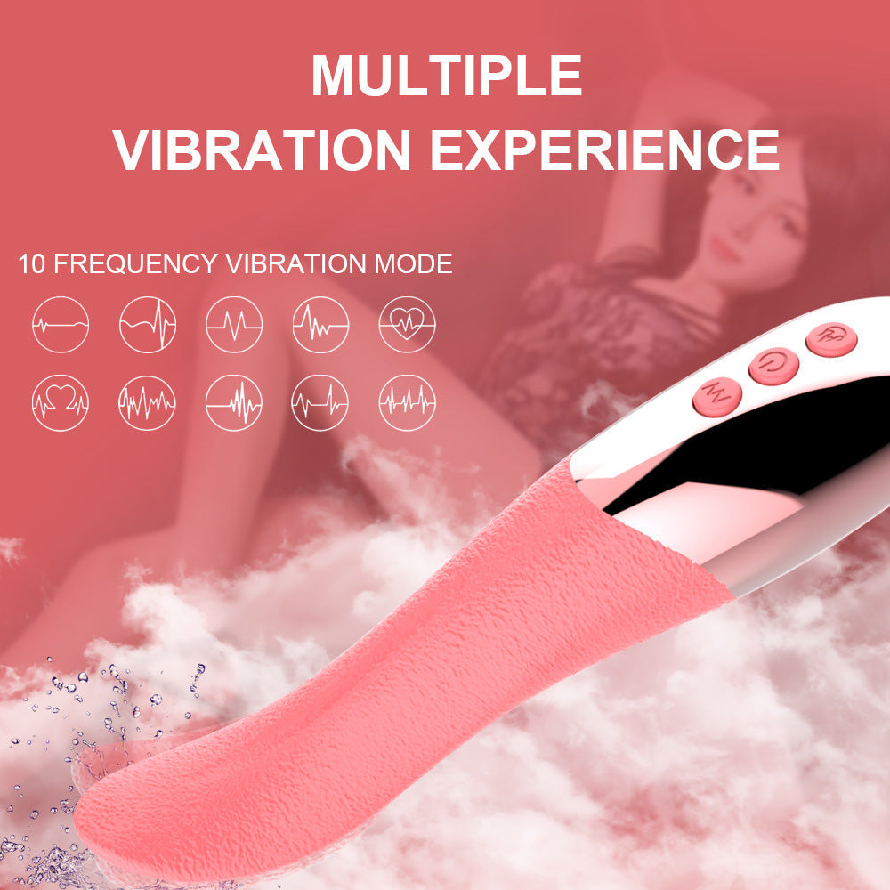 Licking Tongue Vibrator Women Sex Toys For Couple Female Masturbator Simulation Electric Tongue Charging Silent Adult Products
