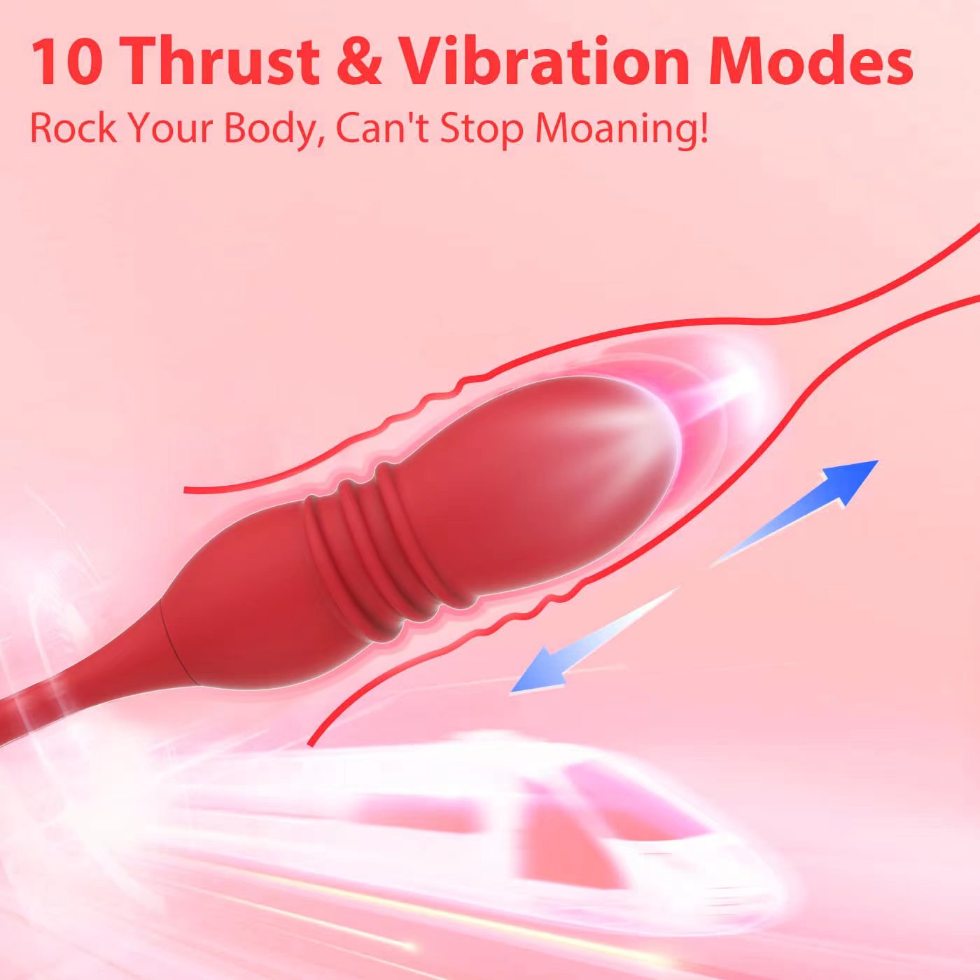 3 in 1 Rose Tongue Vibrator Rose Sex Toys Vibrator Thrusting Dildo Women Vibrator