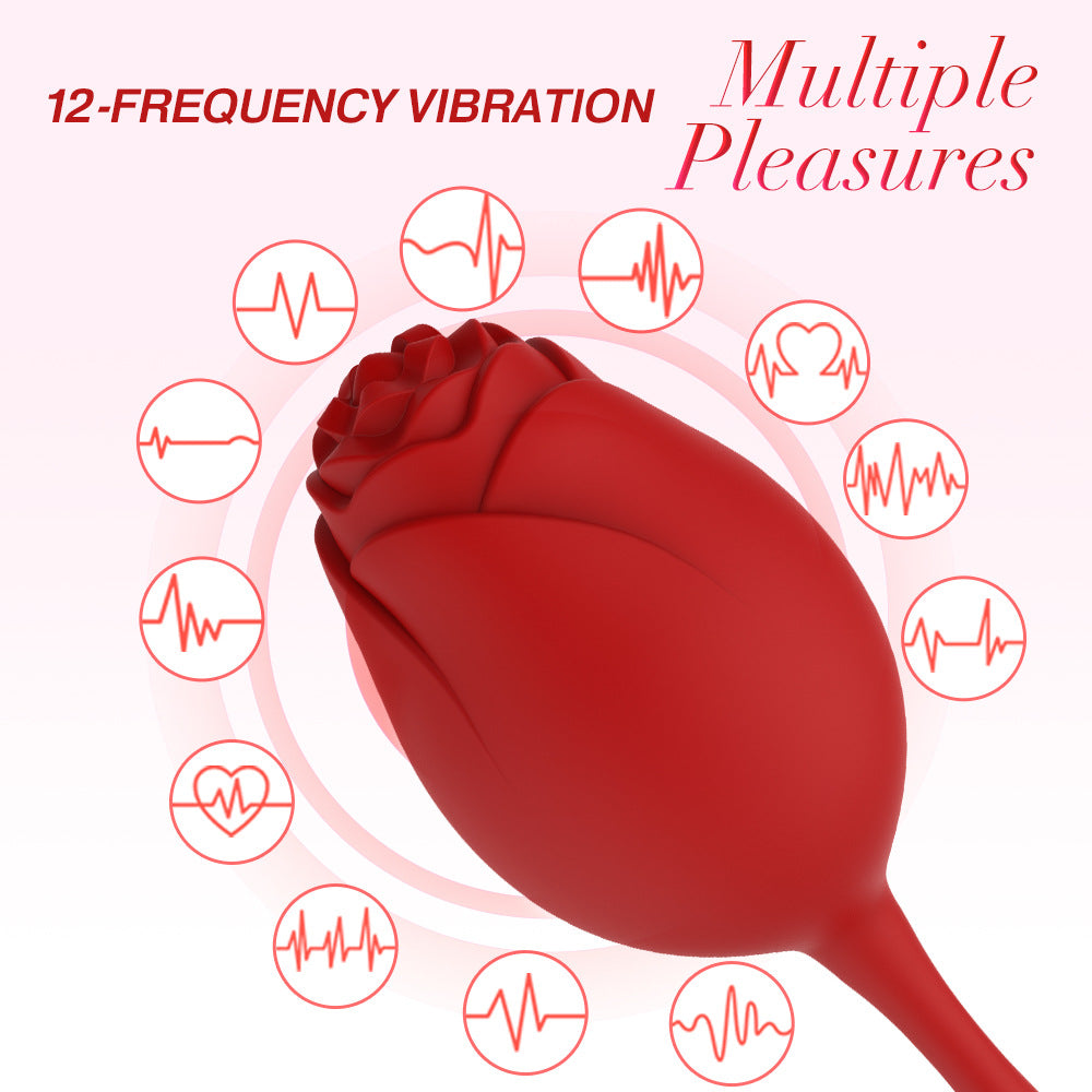 New Rose Eggs Dildo Vibrator a Sex Toys for Female Clitoral Massage Masturbation Couples Flirting