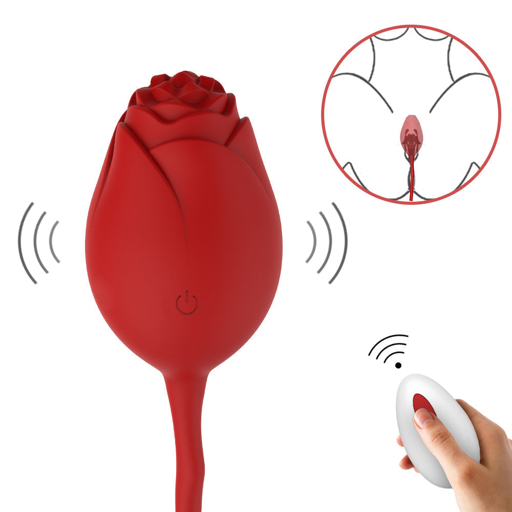 New Rose Eggs Dildo Vibrator a Sex Toys for Female Clitoral Massage Masturbation Couples Flirting
