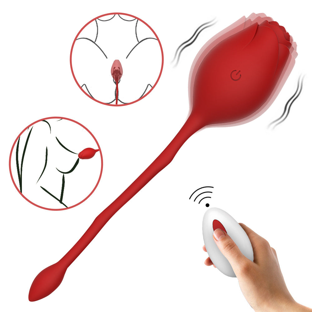 New Rose Eggs Dildo Vibrator a Sex Toys for Female Clitoral Massage Masturbation Couples Flirting
